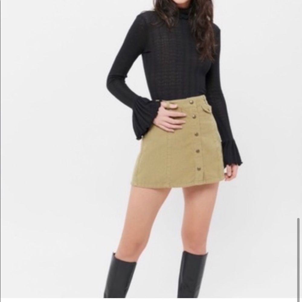 Urban outfitters BDG Selma Corduroy Button-Front Mini Skirt